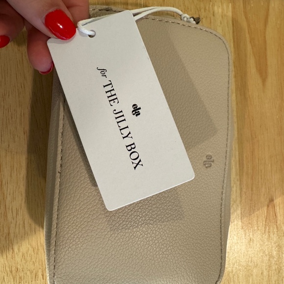 Ela for the Jilly Box Jillian Harris Micro Belt Bag in Dove Pebble - Picture 6 of 7